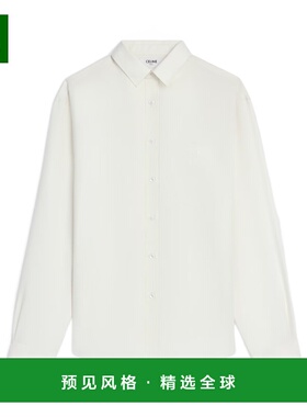 香港直邮CELINE 女士衬衫 RC08D0H2501RD AW2025 白色 长袖衬衫