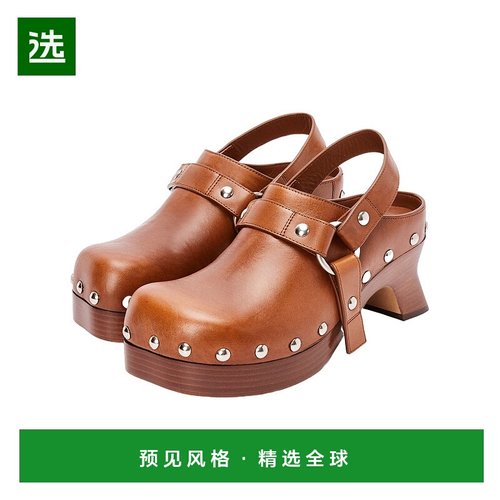 香港直邮Loewe 圆头高跟凉鞋 L814V29X17罗意威