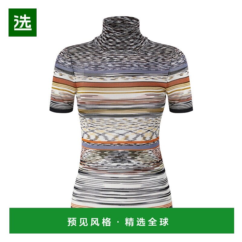 香港直邮Missoni 高领毛衣短袖 DS25WN18BK01CA