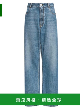 1h可退 香港直邮Alaïa 女士 PANTALONI A VITA BASSA 长裤(牛仔色