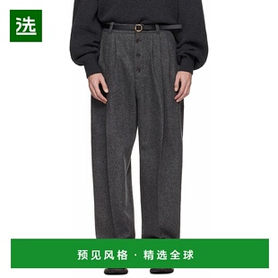 1h可退 香港直邮Jacquemus 男士 灰色 The Fernando 长裤 25HPAM0