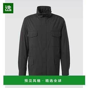 男士 军装 夹克 香港直邮Loro 舒适时尚 诺悠翩雅 black黑色 Piana
