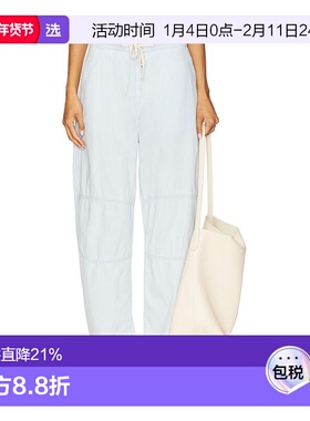 1h可退 香港直邮LA LIGNE 女士 Barrel 青年布裤子 LLC14237