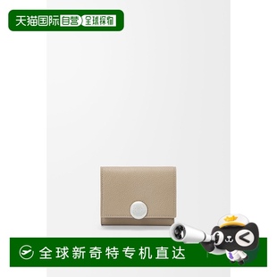 1h可退 粒面小牛皮卵石色三折钱包 欧洲直邮LOEWE 罗意威