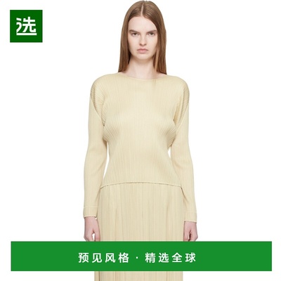 1h可退 香港直邮Pleats Please Issey Miyake 女士 米色 Monthly