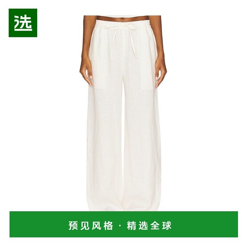 1h可退 香港直邮enza costa 女士 Resort 亚麻裤子 3L4322,女装/女士精品,休闲裤,淘宝优惠券,粉丝福利购,淘宝优惠卷