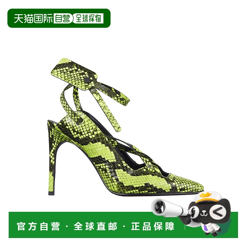 1h可退 香港直邮Off-white 女士 蟒蛇纹带状凉鞋 XIA153D68016880