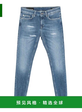 香港直邮DONDUP 女士休闲裤 P692DSK297DJ25DD800 AW2025 蓝色