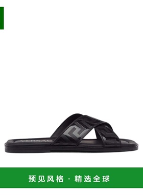香港直邮Versace 徽标拖鞋 10057701A04030