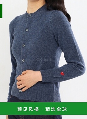 韩国直邮COMME DES GARCONS 24SS系列开襟衫，红色心形徽章装饰