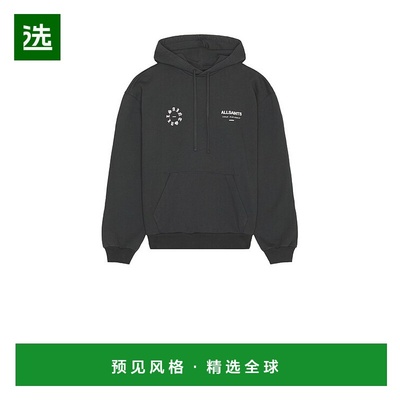 1h可退 香港直邮Allsaints 男士 Kindred 连帽衫 M018ND black黑