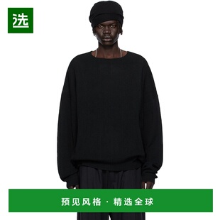 1h可退 香港直邮Essentials 男士 黑色 Waffle Long Sleeve Crewn