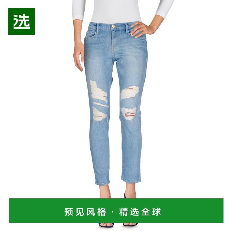 1h可退 香港直邮Frame Denim 女士 直筒裤 blue蓝色 舒适时尚,女装/女士精品,牛仔裤,淘宝优惠券,粉丝福利购,淘宝优惠卷
