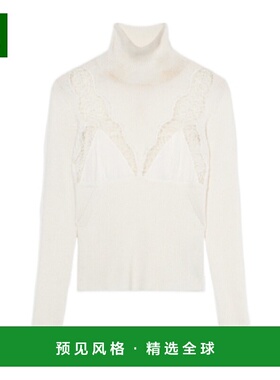 香港直邮BLUMARINE 女士针织衫 2M620AN0102 AW2025 白色 弹力罗