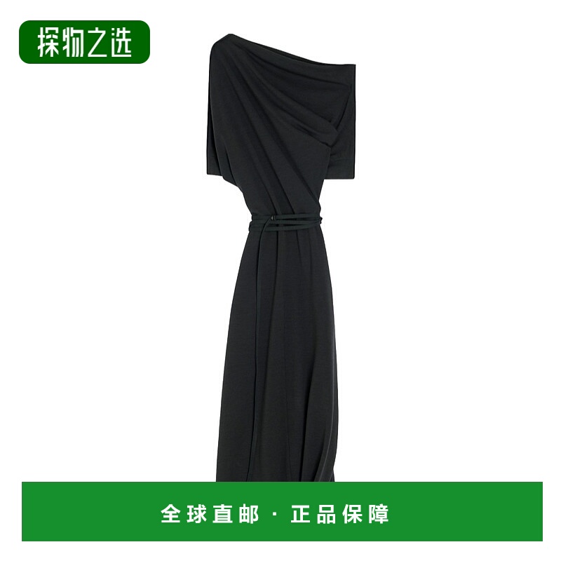 香港直邮Lemaire 扭褶下摆连衣裙 LMA2ZX7S羊毛