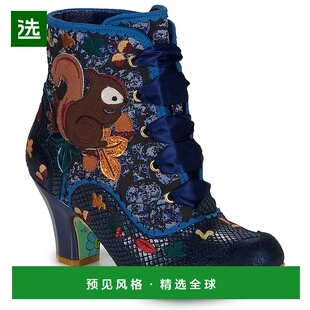 欧洲直邮Irregular Choice 女士 短筒靴 SQUIRREL AWAY