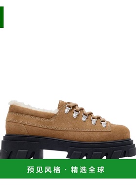 1h可退 香港直邮GANNI 甘尼 女士 DERBIE 绒面革鞋 S3143女鞋