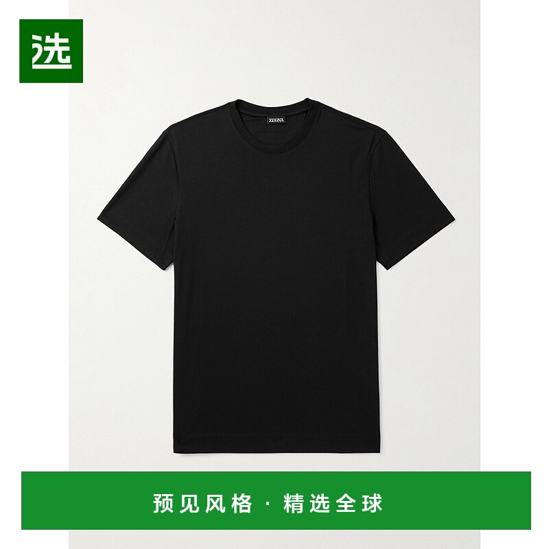 香港直邮1h可退 Zegna 杰尼亚 男士 棉针织T恤 UG360A2G765NLK09