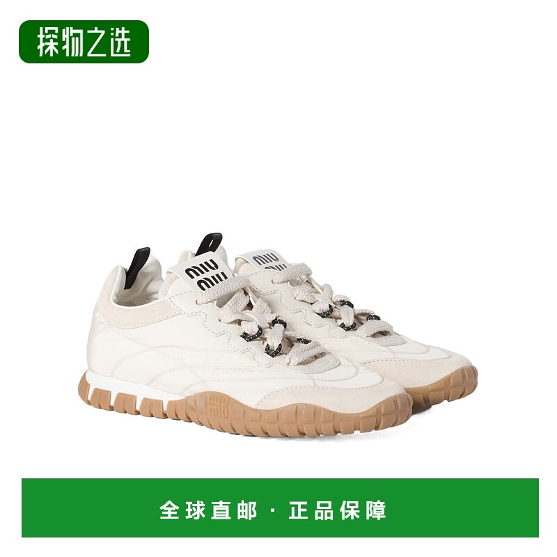 香港直邮Miu Miu 系带圆头运动鞋 5E417EZJMF005
