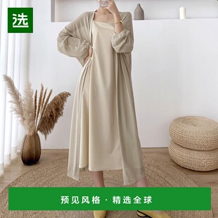 【日本直邮】Miniministore女士开衫橙红色环保吸汗防紫外线