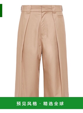 1h可退 香港直邮LOEWE 罗意威 男士 棉质褶裥短款裤子 H616Y04X65