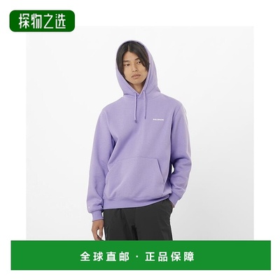 欧洲直邮Salomon萨洛蒙 CHEST LOGO系列男士卫衣浅紫色聚酯纤维卫