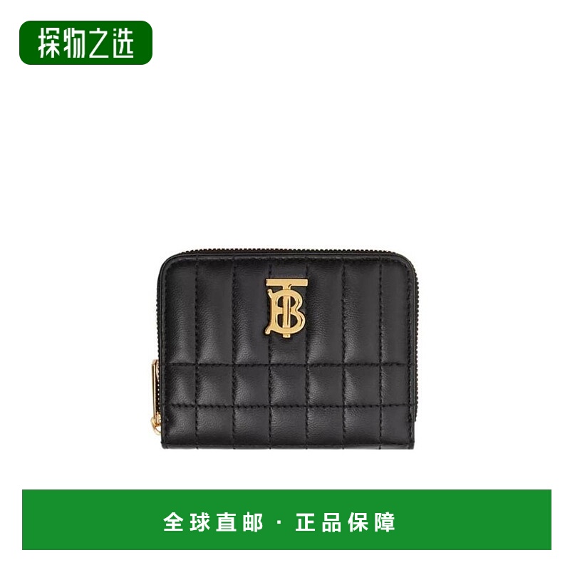 香港直邮Burberry Lola – 绗缝拉链钱夹 80623731羊皮