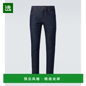 香港直邮Loro Quarona Piana 1h可退 诺悠翩雅 男士 中腰修身 牛仔