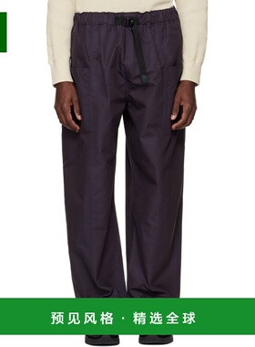 1h可退 香港直邮South2 West8 男士 紫色 Belted C.S. 长裤 QV557