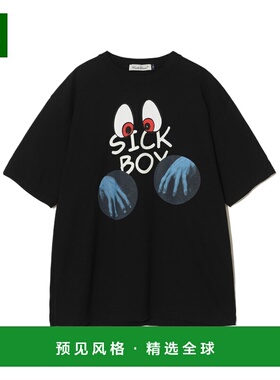 香港直邮UNDERCOVER 男士T恤 UC2E3806BLACK AW2025 黑色 圆领短T