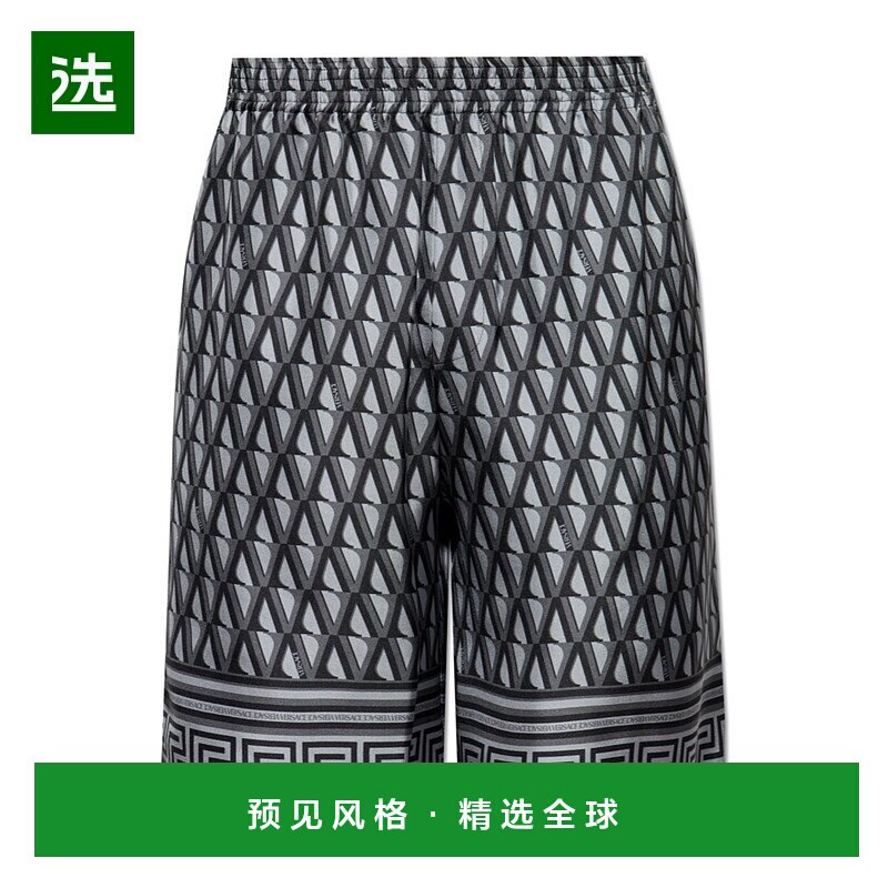 1h可退 香港直邮Versace 松紧腰短裤 10024761A16785