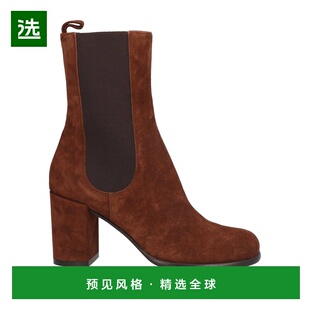 香港直邮Sergio Rossi 塞乔·罗西 女士 脚踝靴 brown棕色 舒适时