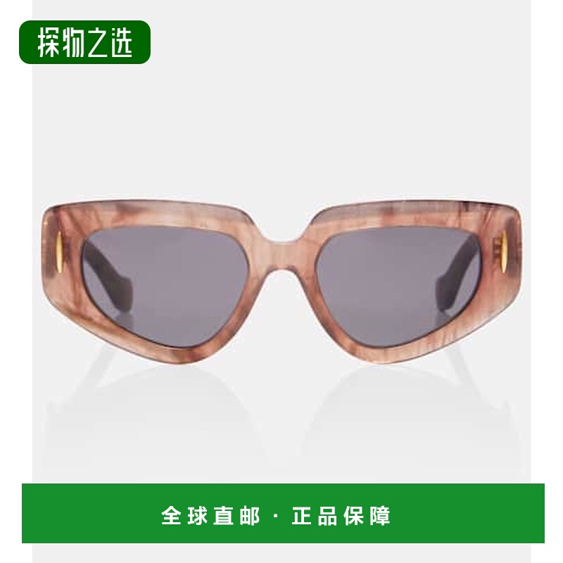 香港直邮LOEWE 罗意威 女士 Anagram 猫眼太阳眼镜