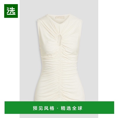 1h可退 香港直邮ULLA JOHNSON 女士 Gabi Lyocell-jersey 褶皱印