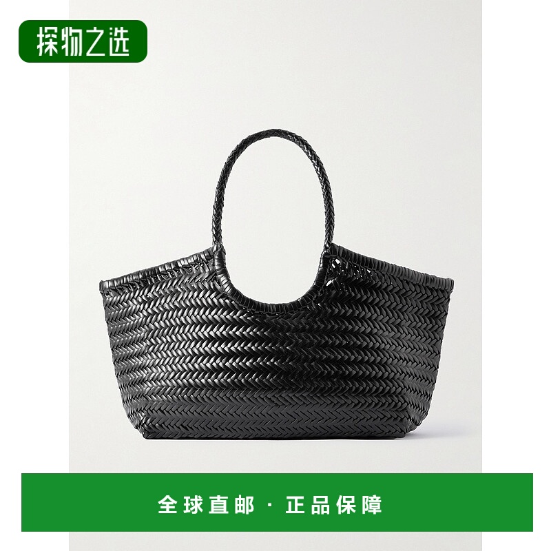 香港直邮DRAGON DIFFUSION 女士 Nantucket 大号编织皮革手提包 8