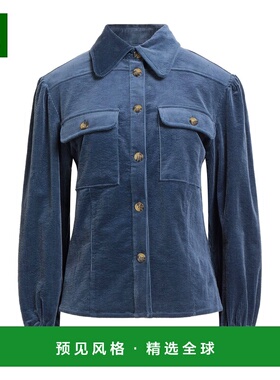 1h可退 香港直邮ANTIK BATIK 女士 Blouses 纯色衬衫 blue蓝色 舒