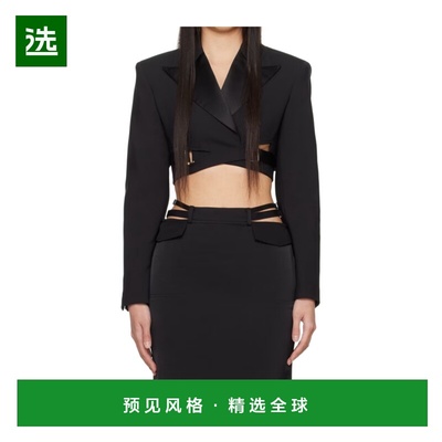 香港直邮Dion Lee 女士西服 A4222PS24BLACK SS2024 黑色 尖领长