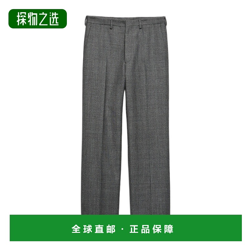 香港直邮Prada 羊毛腰带环休闲裤 UPA66915OXS222普拉达