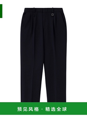 香港直邮WOOYOUNGMI 男士休闲裤 W253PT02921N AW2025 黑色 腰带