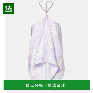 1h可退 香港直邮Emilio Pucci 璞琪 女士 Orchidee 精饰真丝斜纹