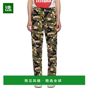 1h可退 香港直邮Rhude 男士 绿色 Linares 工装裤 RHPF23PA010121