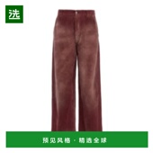 香港直邮Dior 613D184A3033 直筒裤 腰带环休闲裤 灯芯绒阔腿裤