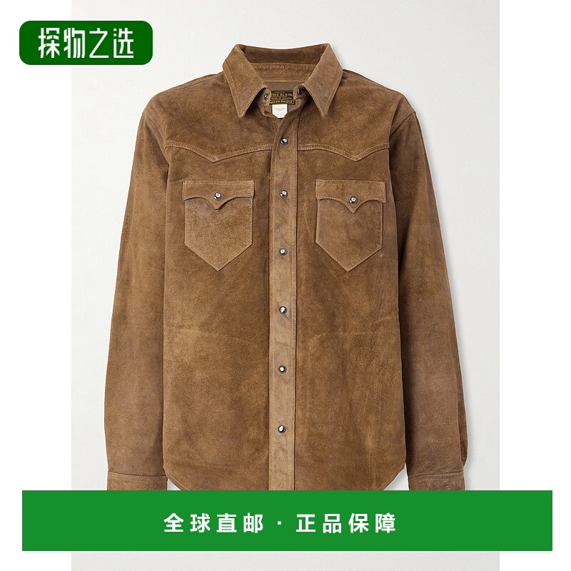 香港直邮RRL 拉夫·劳伦RRL 女士 Willet 绒面革夹克 782932470BR