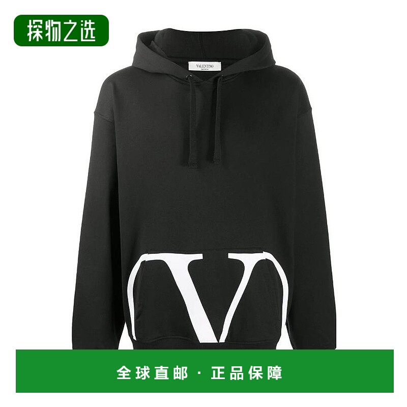【99新未使用】香港直邮Valentino logo印花连帽卫衣 UV3MF15P6M6