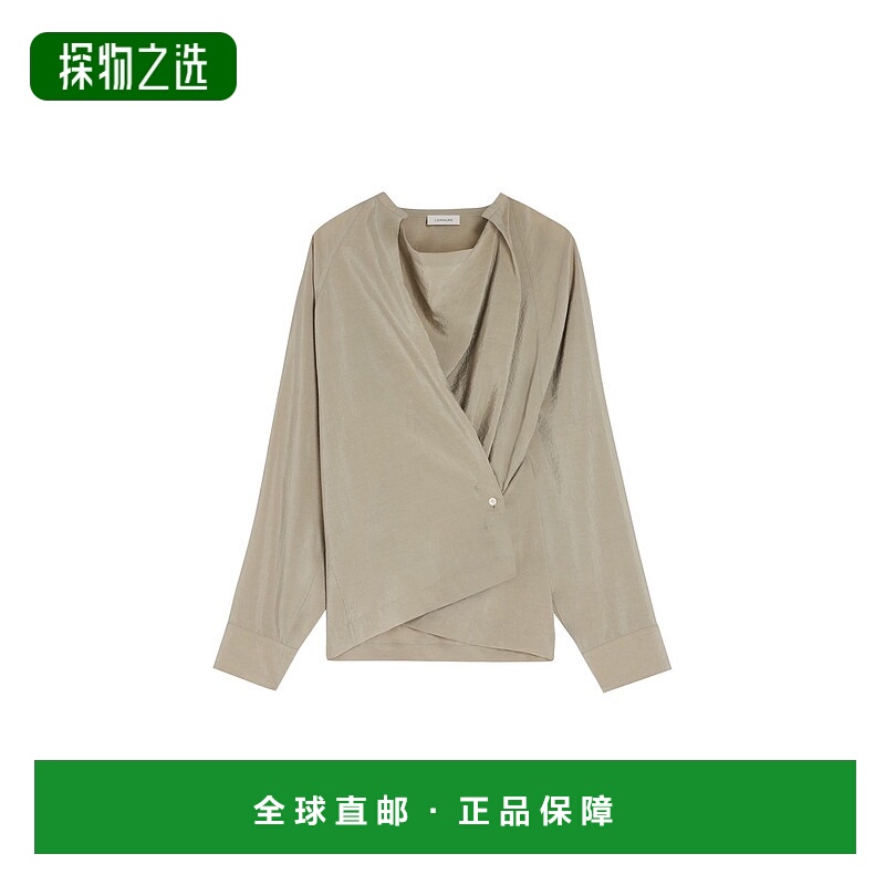 欧洲直邮LEMAIRE 25秋冬  LMAV65DKBEI 女士 长袖衬衫