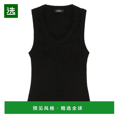 香港直邮WARDROBE.NYC 女士T恤 W1121R20CO SS2025 黑色