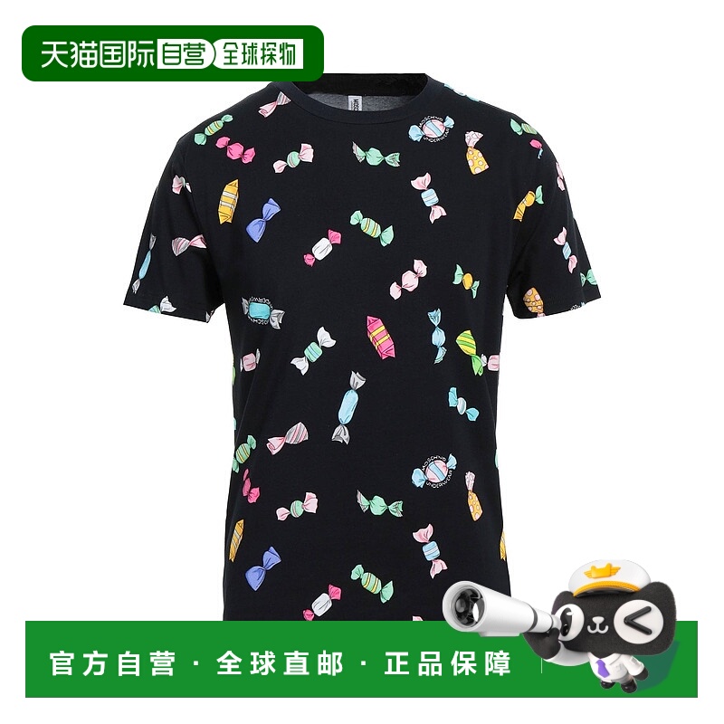 1h可退 香港直邮Moschino 莫斯奇诺 男士 汗衫 black黑色 舒适时