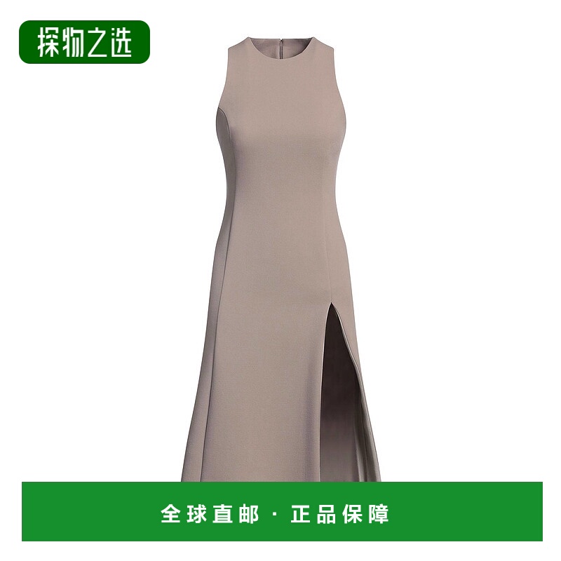 香港直邮Ami Paris 女士 中长连衣裙 beige米色 舒适时尚羊毛