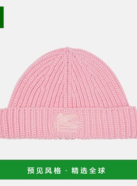 1h可退 香港直邮Etro 艾特罗 女士 Pegaso 羊毛小便帽 red红色 舒