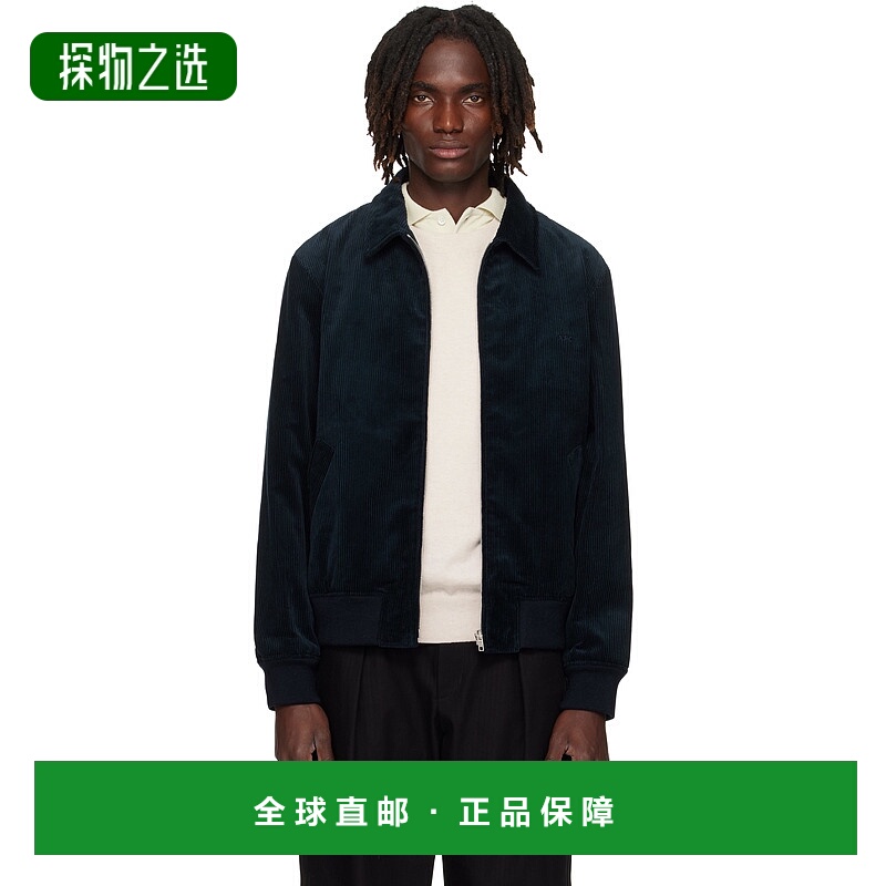 1h可退 香港直邮A.P.C. 男士 海军蓝 Gilles 夹克 COHBBM32019